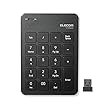 エレコム テンキーボード 無線 パンタグラフ 薄型 ブラック TK-TDP019BK