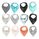 Aibearty Baby Bandana Drool Bibs - Adjustable Bandana Bibs in Modern Designs - Baby Girl or Boy Band