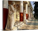 Giovanni Simeoneプレミアムシックラップキャンバス壁アート印刷題名のギリシャ、Corfu、別荘のAchilleion、住宅のEmpress Elizabeth of Austria 30