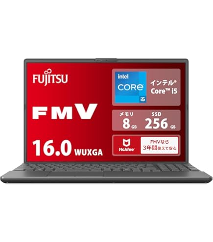 FUJITSU AH50 i7 16G 新品SSD512GB Office付き e-TREND｜富士通 FMVA50J3S [LIFEBOOK AH50/J3 (i7-1255U 16GB