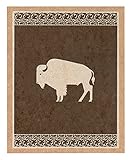 アメリカ発 HAMMER PRESS ハンマープレス おしゃれで温かみのあるアートプリントポスター Bison 【正規輸入品】 AP047