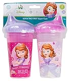 Disney Sofia The First Slim Sippy Cups, Pink, 2 Count by Disney