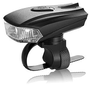 Amazon | Sivia 自転車ライト LED ヘッドライト USB充電式 五つの点灯モード サイクル リチウムイオン電池 | sivia