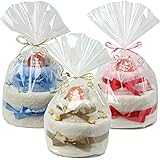 出産祝い オーガニックコットン ベビーバスローブ＆タオルケーキ (ブルー)