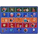 Joy Carpets Kid Essentials Early Childhood Healthy Choices Rug Multicolored 5'4 x 7'8 [並行輸入品]