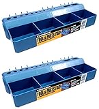 Lehigh Crawford 4 Binペグボードツールとパーツトレイ# pt16 Pack of 2