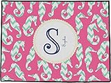 Sea Horsesドアマット( Personalized ) Doormat 60x36 (60" x 36") ピンク mi-doormat-3660+1108591
