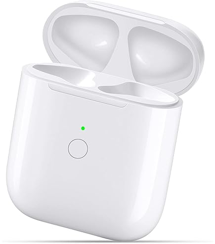 AirPods 充電ケース ホワイト Amazon | PIAQEIOZ 充電ケース AirPods1&2との互換性あり AirPods用 大