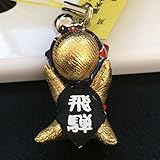 財運アップ！金のさるぼぼストラップ