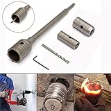 3Pcs 30/40/50Mm Sds Plus Shank Hole Saw Cutter Concrete Cement