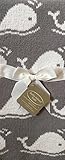 Gray Whale Baby Blanket With White Ribbon [並行輸入品]