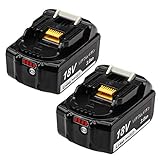 18v バッテリー BL1830B 3.0Ah バッテリー BL1840B BL1850B BL1860B対応電池 電動工具バッテリー BL1830B 互換バッテリー 電池残量表示付き 【2個セット】