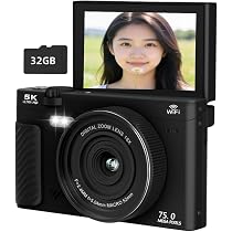 Amazon.co.jp: デジカメ5K録画 7500万画素 スマホに送れる Wi-Fi機能