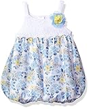 Nannette Baby Girls' Printed Chiffon Woven Romper White 24M [並行輸入品]