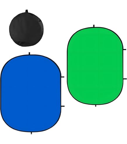 Amazon | エツミ VLOG クロマキー 背景 スクリーン 折りたたみ式