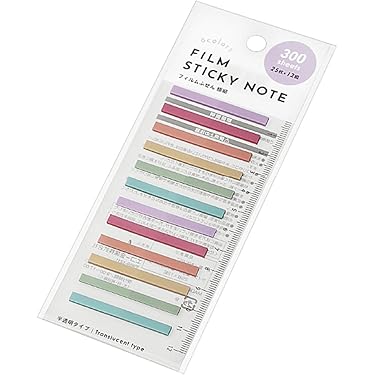 ★新品★ポップアップ  フィルム付箋  ４種セット Post-itフィルムインデックス 6822 青 | ふせん | 介護用品