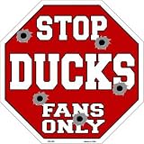 スマートブロンドDucksファンのみメタルノベルティOctagon Stop Sign bs-288