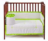 ベビードール寝具ユニークなミニベビーベッド/ポート-ベビーベッド寝具セット、グリーンアップル