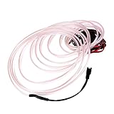 EL Wire Sunsbell Waterproof 12V 9.8ft Neon Tube Light Glowing Strobing Electroluminescent Wire (Cool