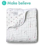 aden + anais (エイデンアンドアネイ) ブランケット 厚手 おくるみ 出産祝い DREAM BLANKET 【並行輸入品】 C Make believe
