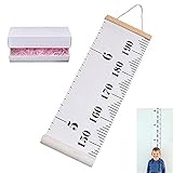 子供高さ成長チャート、Dailyextreme吊り壁ベビーキッズ用高さチャートRoll Upキャンバスルーラー、メジャーから誕生に大人用Best装飾の子供の部屋、79インチx 7.9インチ