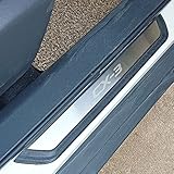 ステンレス スカッフプレート ドア プロテクター マツダ CX-3 専用 アクセサリー (ぎん CX3)