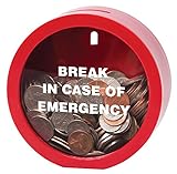 [アイデアインライフ]Ideas In Life Emergency Money Bank Fun Twist on Classic Piggy Coin Bank for Boys Kids Chi