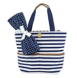 Mud Pie Big Bundle Diaper Bag Tote, Navy by Mud Pie