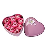 Zafina 芳香剤 枯れない花 結婚式用品 石鹸の花 クリエイティブギフト ローズ バレンタイン 贈り物 ローズ 薔薇（ピンク）