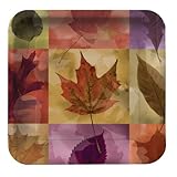 Creative Converting 8 CountモザイクLeaves Square Paper Dinner Plates