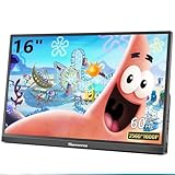 16インチ ポータブルモニター 2K QHD 2560X1600P 60Hz 100%sRGB スピーカー付き ノートパソコン スイッチ PS4/5用外付けスクリーン