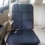 チャイルドシート マット ジュニアシート 収納ポケット付き 滑り止め 車保護シート