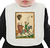 Manuscript illumination ネクタイを有する有機ビブ Medium