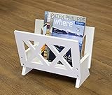Frenchi Home Furnishing Contemporary Magazine Rack, White [並行輸入品]