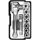 E-Value 差込角6.35(1/4") ソケットレンチセット 9pcs ETS-209