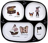Baby Cie TV Tray 4 part divided tray 8 with French Wording and Theme, Pirates by Baby Cie [並行輸入品]