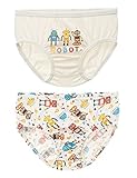 【あるこんたるこん】 オーガニックコットン ベビー キッズ ジュニア ブリーフ パスロボ 男の子 トランクス ボクサー パンツ ２枚セット (120)