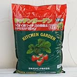デルモンテ：キッチンガーデンイチゴ用（専用培養土） 12リットル2袋セット[鉢なしで栽培できる！] ノーブランド品