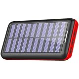 KEDRON  モバイルバッテリー ソーラーチャージャー 24000mAh 大容量 電源充電可...