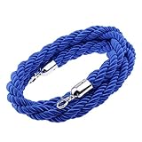 Lovoski バリアロープ　キューロープ　ナイロン　制御　ポスト　ツイスト　障壁　　全4色2サイズ　 - 2m, 青