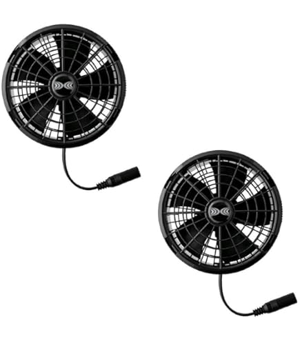 Amazon.co.jp: 空調服製 ワンタッチパワーファン FAN2400SPBB ブラック