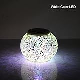 VStoy ソーラーライト キャンドルライト led 夜間自動点灯 キャンプライト‐ ソーラーイルミネーション内蔵ニッケル水素電池 (銀)