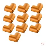 Carfeny コーナークッション 角 10個 セット 柱 テーブル 家具コーナーガード ケガ防ぐ クラッシュ保護　赤ちゃん ご年配 の方 安全と安心 L型 (ウッド色)