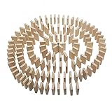 100 %粗木製ドミノブロックセット、建物and Stacking Toyブロック – iPlay、iLearn