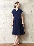 Angeliebe エンジェリーベ マタニティ ワンピース 授乳口付き ストレッチ スキッパー シャツ ＆ ワンピ セットアップ 妊婦服 産前 産後 セット商品 フリー ネイビー 22022 2202