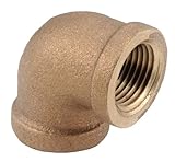 90 degrees Red Brass Threaded Elbow-1" 90D BRASS ELBOW (並行輸入品)