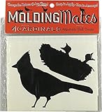 Molding Mates Cardinals 4 Molding Mates Home Decor Peel and Stick Vinyl Wall Decal Stickers [並行輸入品]