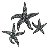 Benzara 48025 Enthralling PS Star Fish壁セットの3つの動物Statue