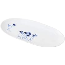 Amazon｜浜陶 波佐見焼 和山窯 楕円焼皿 約25×13cm みつば 279393