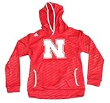 NCAA Officially LicensedネブラスカCornhuskers刺繍Climalite Shockwaveパターンパーカー L